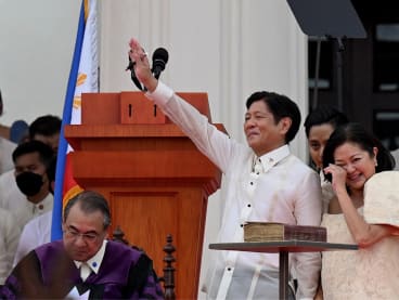 Philippine President Marcos Jr praises rule of dictator father