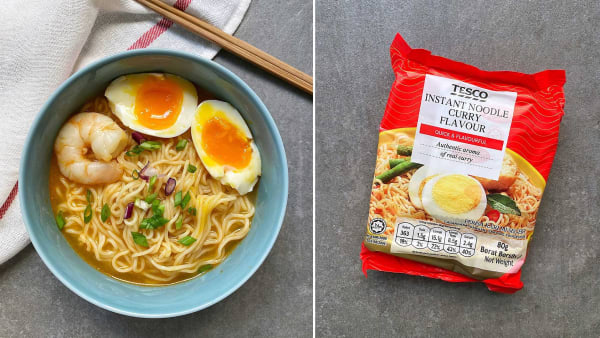 Surprisingly Sedap Curry Instant Noodles from Brit Brand Tesco 