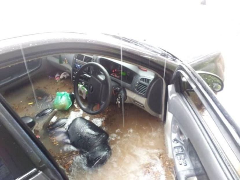 Flash floods hit several areas in western Singapore TODAY