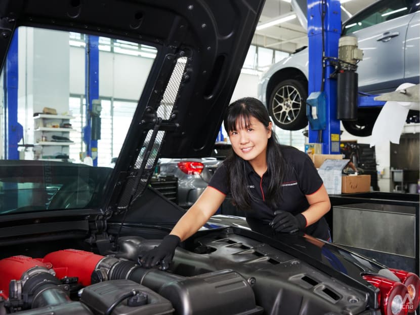 She wanted to be a car mechanic in her teens – and became one: ‘I always had dirt under my nails but I was happy’