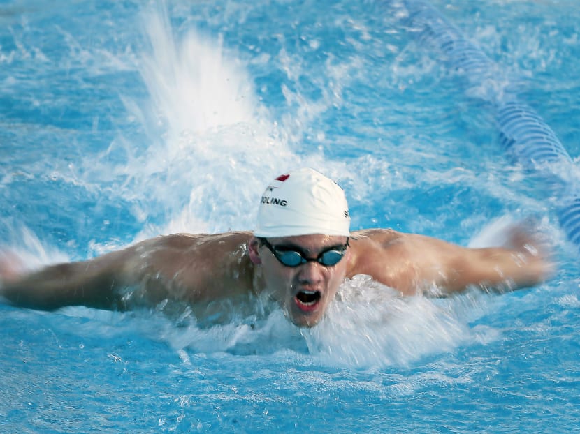 Joseph Schooling trains at South Florida Aquatic club in Fort Lauderdale, Florida. TODAY file photo