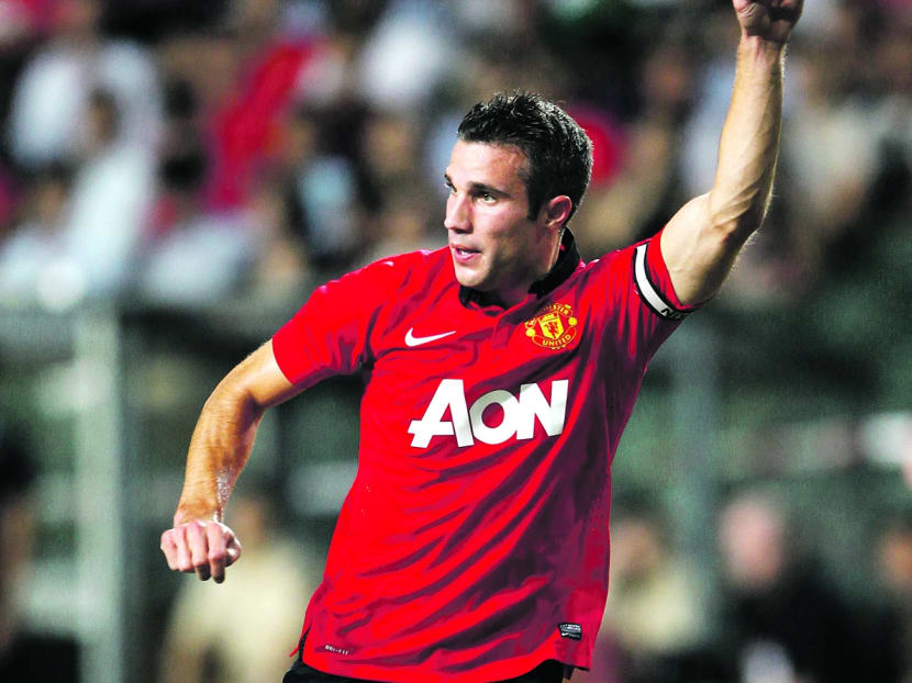 Robin van Persie wore the captain’s armband in United’s 5-1 win against A-League All-Stars in Australia last month. Photo: Reuters