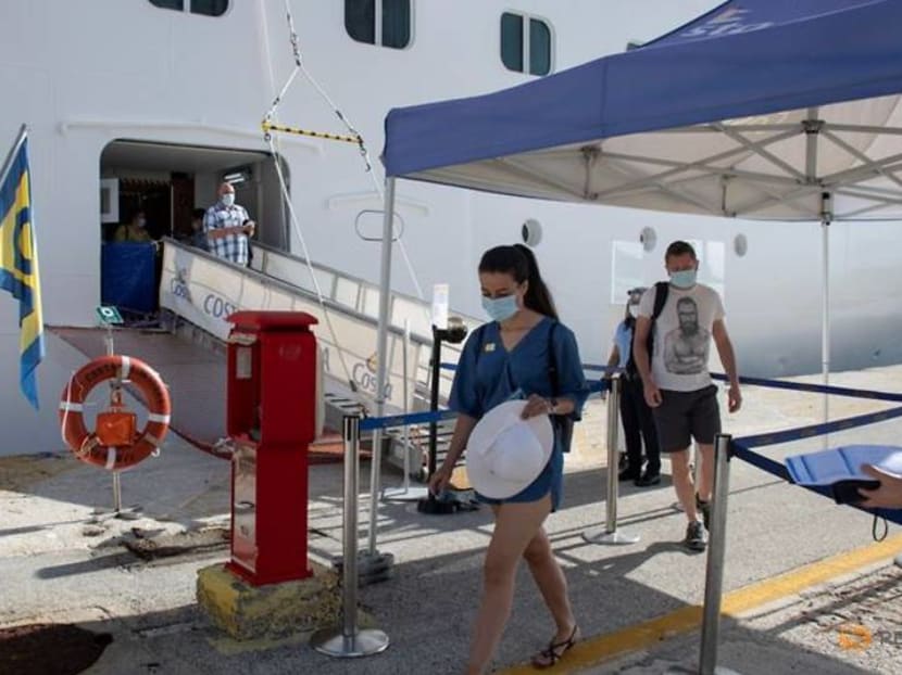 Greek island Corfu welcomes first cruise ship of new season Greek island Corfu welcomes first cruise ship of new season