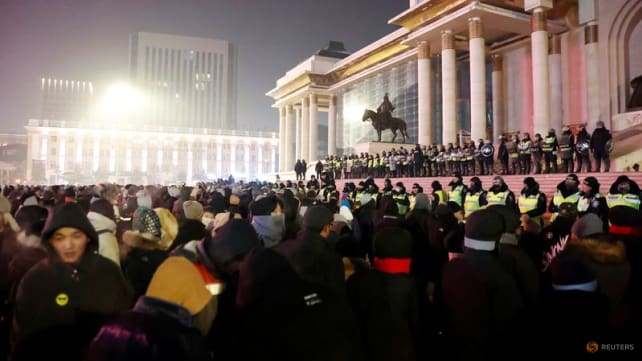 Mongolians clash with police in protest against inflation and graft