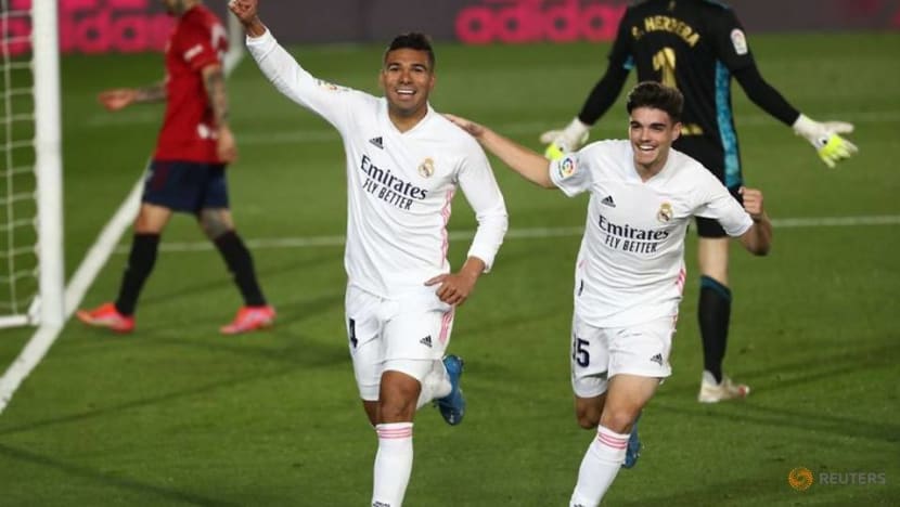 Football: Boys from Brazil power Real to win over Osasuna Football: Boys from Brazil power Real to win over Osasuna