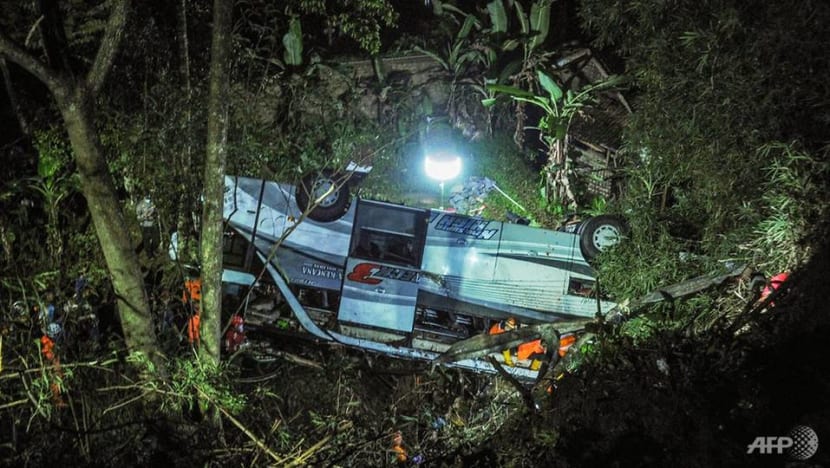 27 dead, dozens injured after Indonesia bus carrying students plunges into ravine