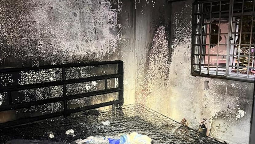 Two toddlers rescued from fire at Marsiling flat Two toddlers rescued from fire at Marsiling flat