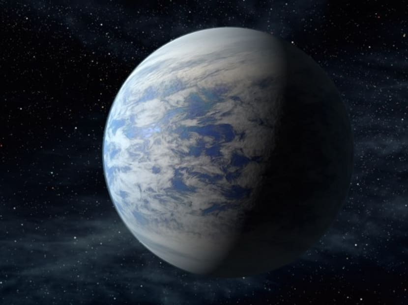 An artist's concept provided by NASA depicts an Earth-like planet. Photo: AFP/NASA