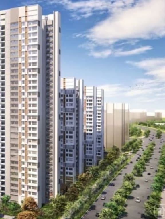An artist's impression of the Build-to-Order (BTO) flats at Central Weave @ AMK.
