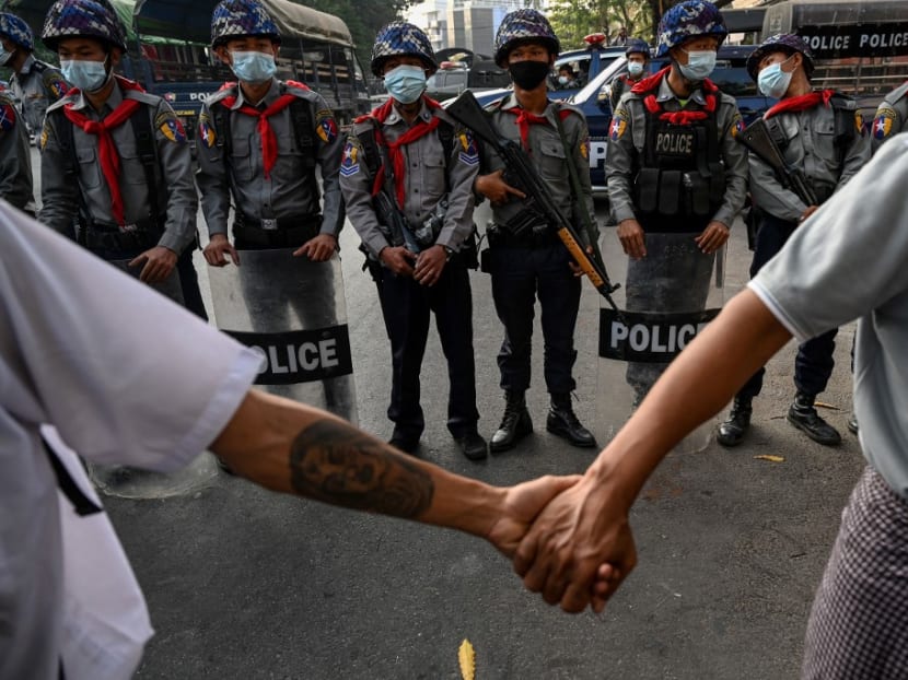 'Revolution Love' sweeps Myanmar protest barricades