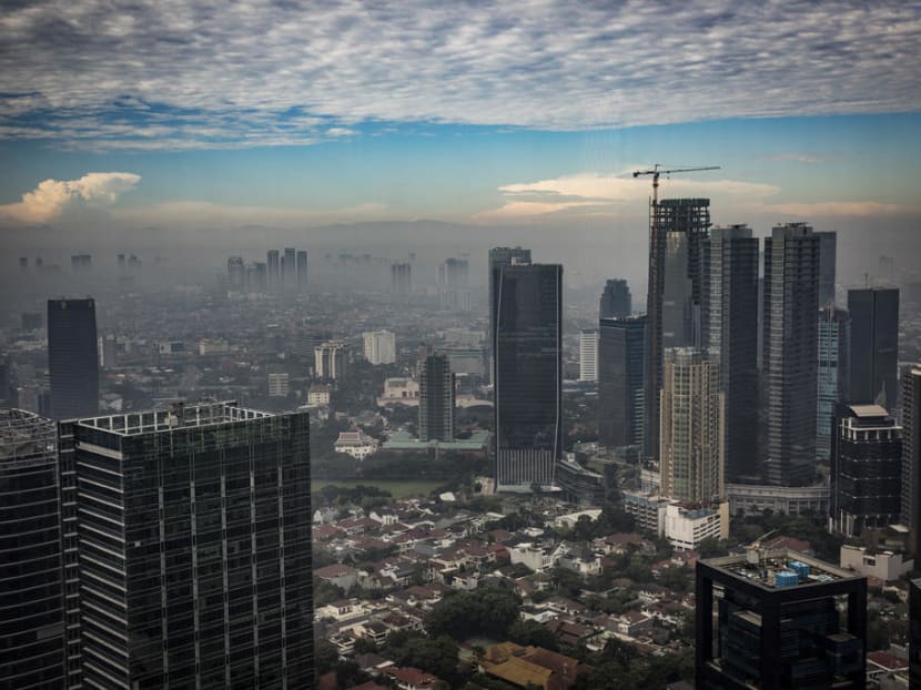 Jakarta, home to an estimated 10.5 million people, is heavily polluted, congested, and it's sinking up to 20cm a year in places. Jakarta, home to an estimated 10.5 million people, is heavily polluted, congested, and it's sinking up to 20cm a year in places.