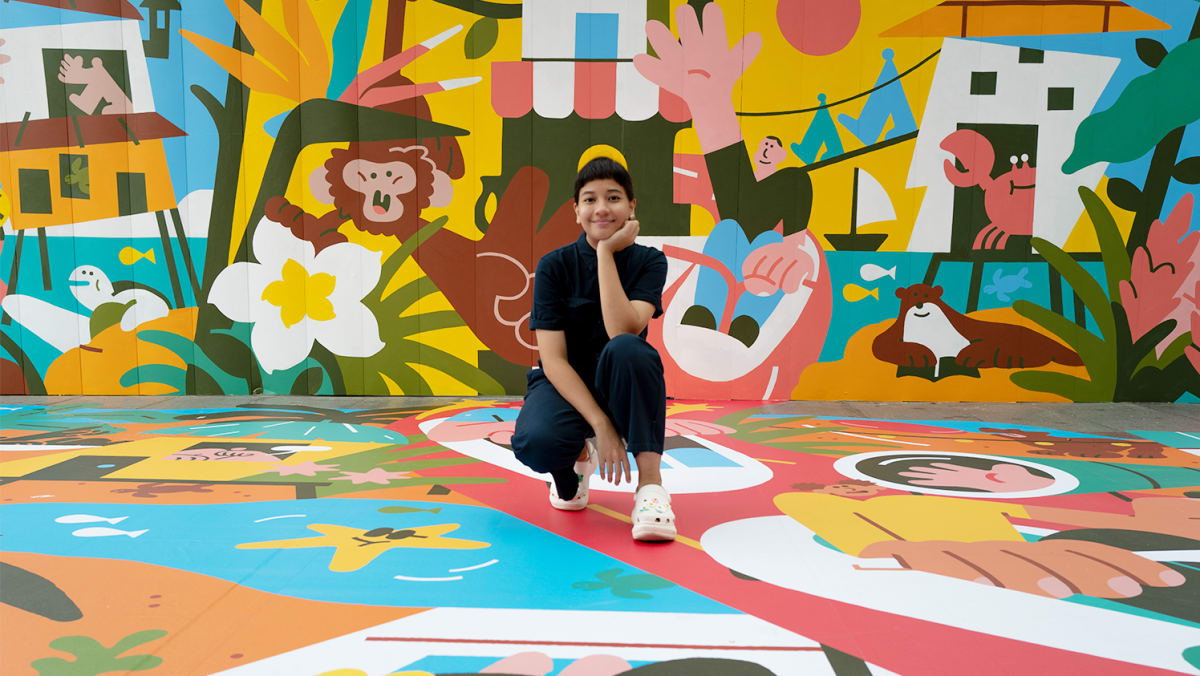 Temui Yellow Mushmellow, seniman Singapura yang menciptakan karya penuh warna yang terinspirasi oleh saudara perempuannya