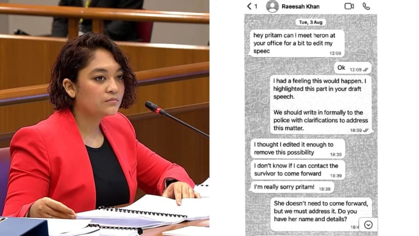 Committee of Privileges report: WhatsApp exchanges between Raeesah Khan, Pritam Singh and other WP members Committee of Privileges report: WhatsApp exchanges between Raeesah Khan, Pritam Singh and other WP members