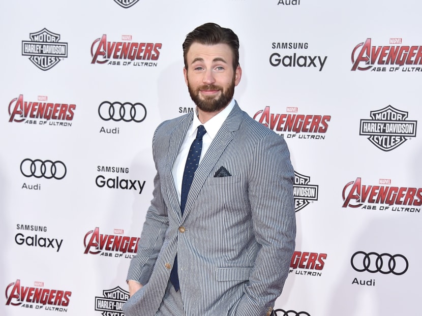 Chris Evans arrives at the Los Angeles premiere of "Avengers: Age Of Ultron" at the Dolby Theatre on Monday, April 13, 2015. (Photo by Jordan Strauss/Invision/AP)