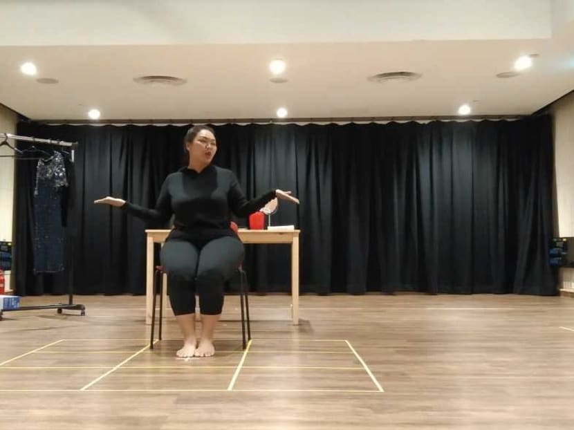 Rehearsals are underway for local theatre company Wild Rice’s “An Actress Prepares”, featuring Siti Khalijah Zainal (pictured). The show, to run from Nov 4 to 22, 2020, will be staged under safety measures issued by the National Arts Council on Oct 28, 2020.