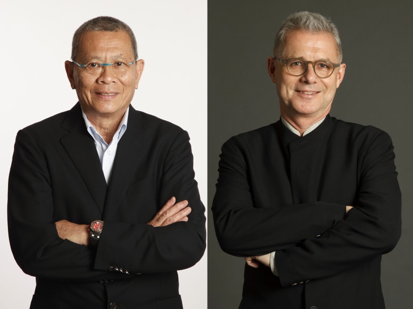 Mr Colin Syn (left) and Mr Michel Roche were part of the consortium led by Singapore businessman Ong Beng Seng that brought the Formula One race event to Singapore 10 years ago.