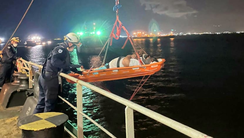 Injured crew member taken to hospital after SCDF marine rescue operation