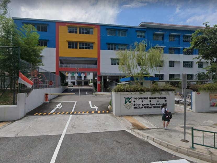 The premises of Yio Chu Kang Primary School were thoroughly cleaned and disinfected on May 12, 2021.