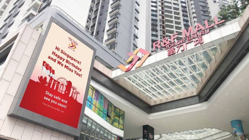 Pusat beli-belah JB ucap Selamat Hari Kebangsaan kepada S'pura; rindu kunjungan rakyat Pusat beli-belah JB ucap Selamat Hari Kebangsaan kepada S'pura; rindu kunjungan rakyat