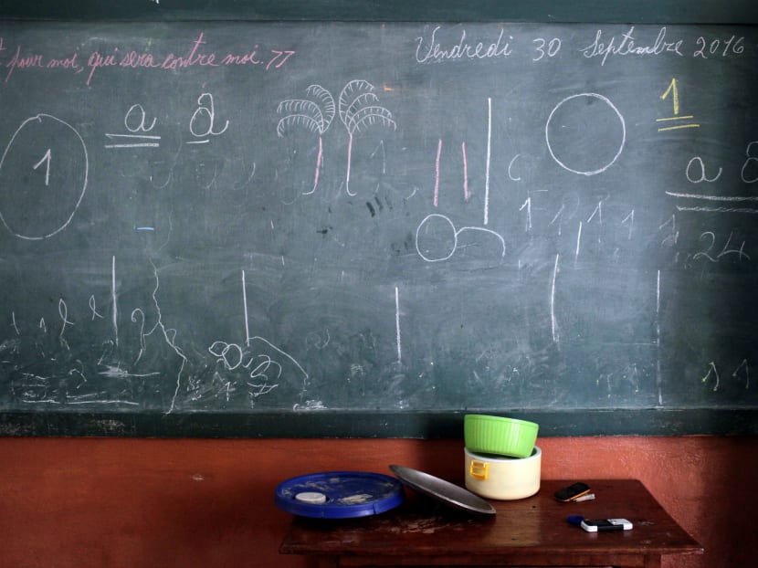 A classroom in Haiti. Photo: Reuters