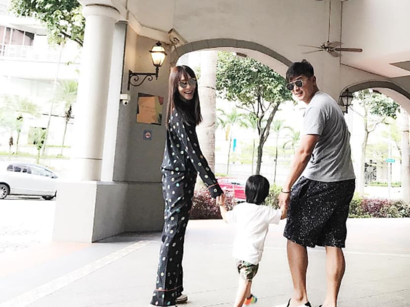 Fann Wong was struggling with whether to take on Packages from Daddy, as filming for the movie started soon after she gave birth to Zed. Photo: Fann Wong/Instagram