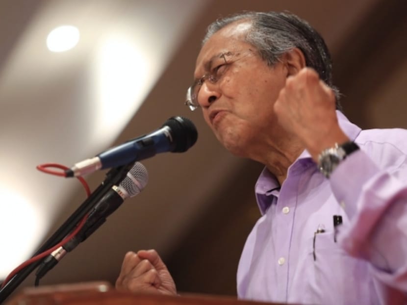 Dr Mahathir said he merely wants to save Umno, claiming that Mr Najib has failed to revive the Malay ruling party. Photo: Malay Mail Online