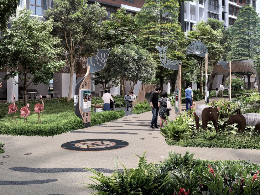 In a first for a new BTO development, a special heritage walk will wind through Punggol Point Crown. Storyboards with information about the zoo’s history, animals and well-known visitors will dot the animal-themed walk.