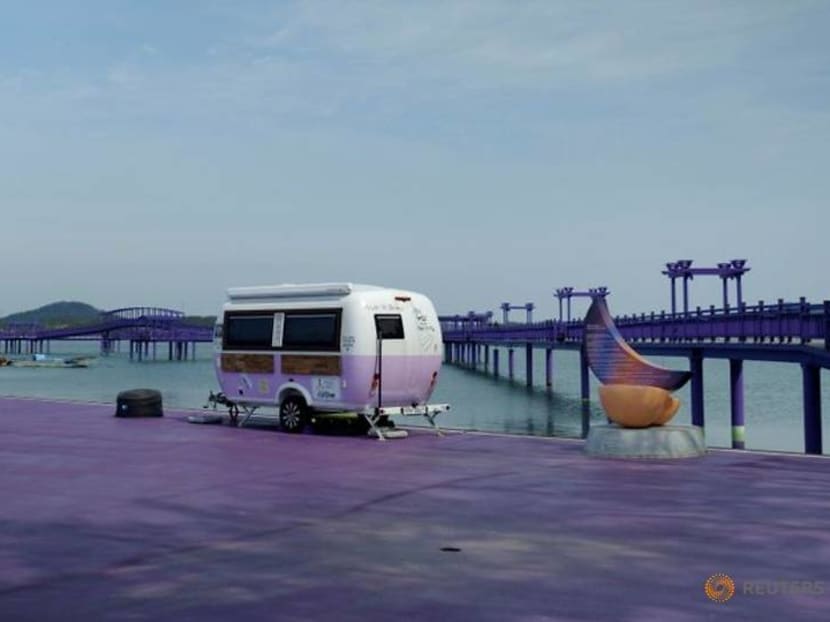 Drenched in purple, South Korean islands draw tourists Drenched in purple, South Korean islands draw tourists