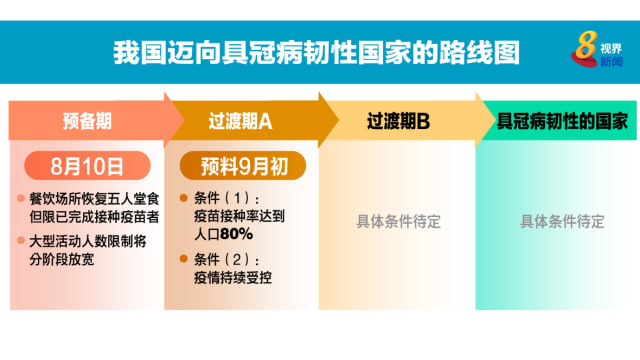 只要疫情受控我国将分四阶段开放社交旅游边境等防疫措施 8world