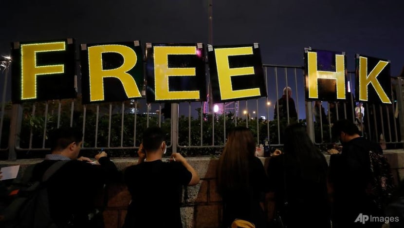 Protesters rally near Hong Kong harbour, more demos planned over Christmas