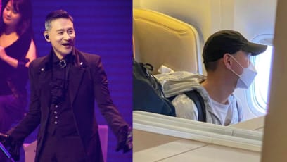 Jacky Cheung Seen On SQ Flight Back To Hong Kong After First 3 Nights Of Concerts In Singapore