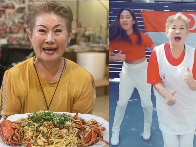 Dancing grandma — the National Day Edition. Dancing grandma — the National Day Edition.