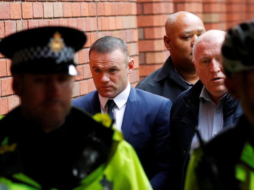 Wayne Rooney, Everton striker and former England captain arrives at Stockport Magistrates court, Stockport, Britain September 18, 2017. Photo: Reuters