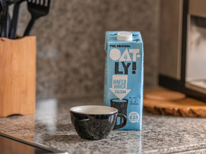 The six most popular plant-based milks based on sales data from the past year are almond, oat, soy, coconut, pea and rice, according to market research company Spins.