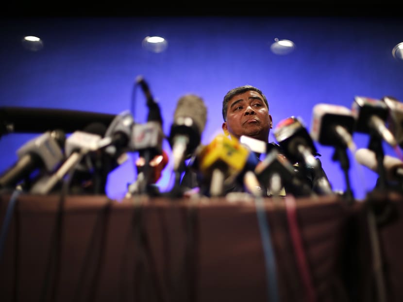 Malaysian police chief Khalid Abu Bakar answers questions from the media during a press conference, March 11, 2014 in Sepang, Malaysia. Photo: AP