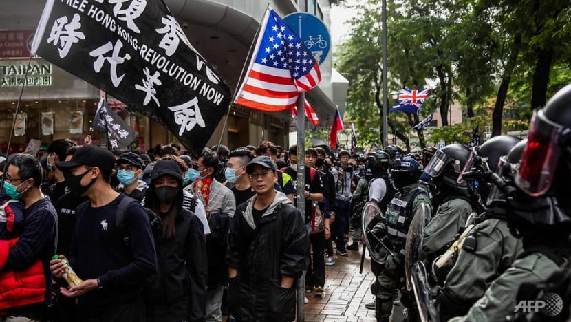 Dozens arrested after Hong Kong protest taking aim at Chinese traders Dozens arrested after Hong Kong protest taking aim at Chinese traders