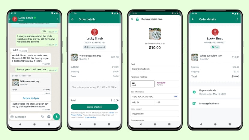 WhatsApp launches in-chat payments for Singapore-based businesses WhatsApp launches in-chat payments for Singapore-based businesses