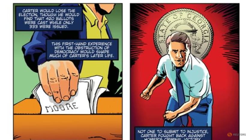 New comic book highlights life of US President Jimmy Carter New comic book highlights life of US President Jimmy Carter