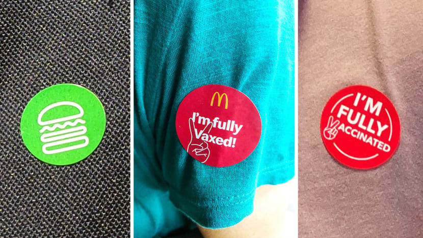 Here’s A Look At The Various Stickers Eateries Use To Identify Vaccinated Diners