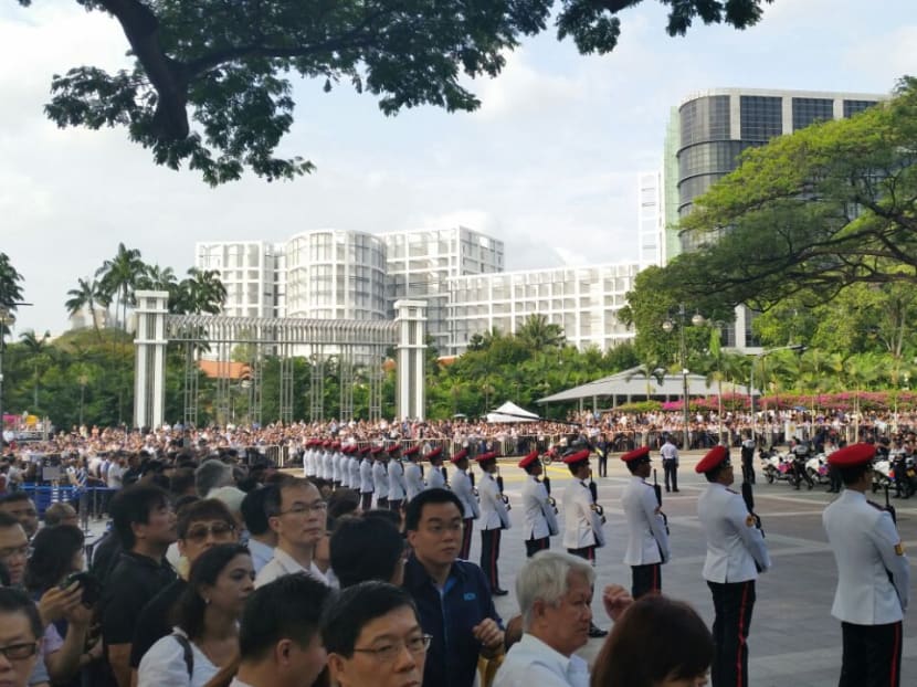 Mr Lee Kuan Yew's funeral procession from Istana to Parliament House