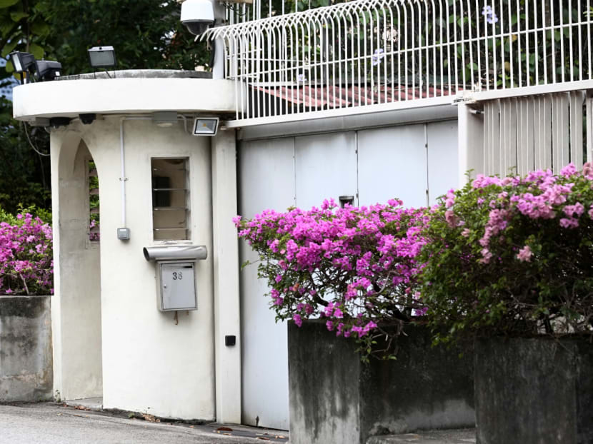 The home of former Prime Minister Lee Kuan Yew at 38 Oxley Road. Photo: Nuria Ling/TODAY