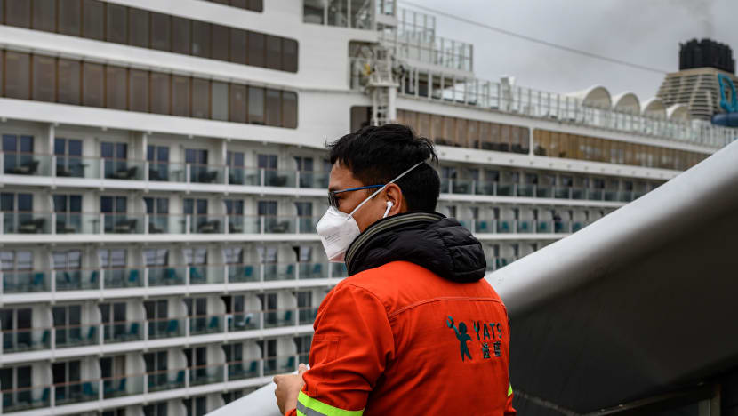 Hong Kong conducts health checks on cruise ship denied Taiwan docking Hong Kong conducts health checks on cruise ship denied Taiwan docking