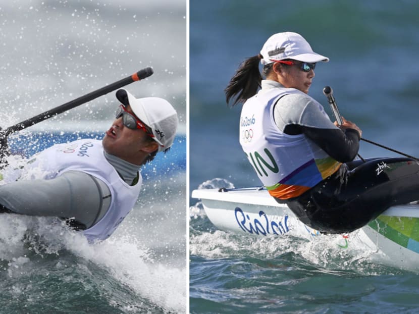 National sailors Colin Cheng and Elizabeth Yin. TODAY file photos