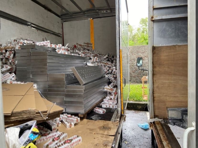 Singapore Customs said it conducted an operation on June 18 at a heavy vehicle car park at Yishun Avenue 7. Singapore Customs said it conducted an operation on June 18 at a heavy vehicle car park at Yishun Avenue 7.
