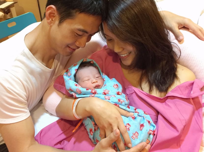 Qi Yuwu and Joanne Peh welcome a baby boy. Photo: Joanne Peh
