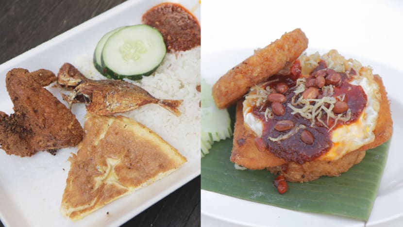 Crispy Fried Nasi Lemak Burger Or A Traditional Plate With Steamed Rice? Crispy Fried Nasi Lemak Burger Or A Traditional Plate With Steamed Rice?