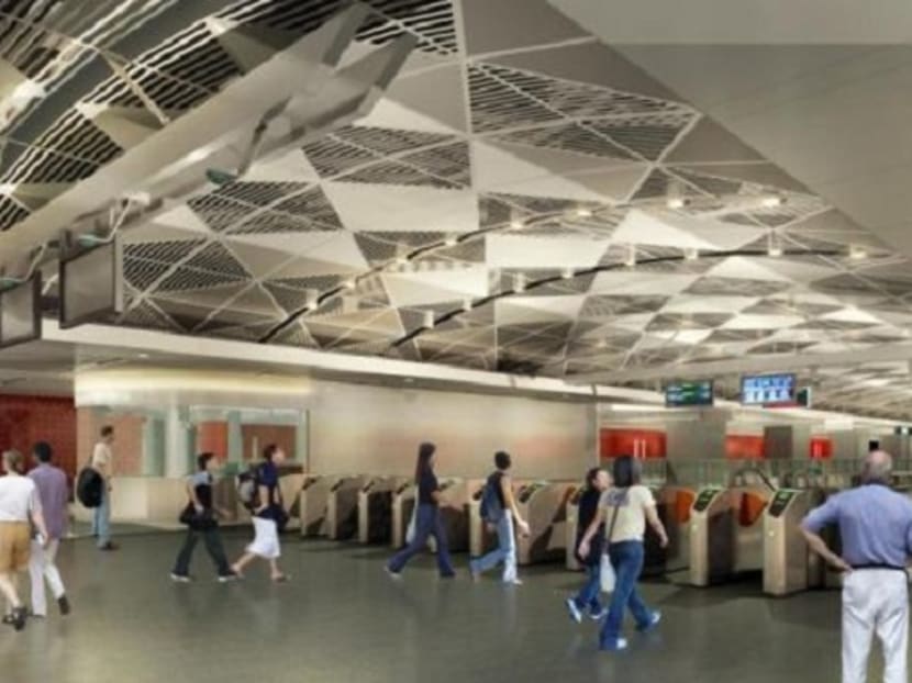 Artist's impression of Orchard station, one of six interchange stations along the Thomson Line. Photo: LTA