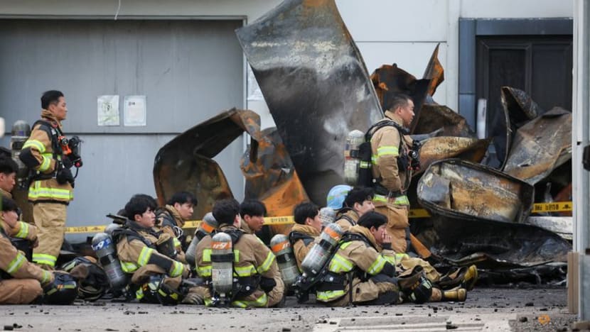 Picture of Hwaseong battery factory fire