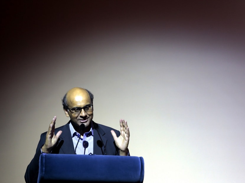 DPM Tharman Shanmugaratnam giving a speech. TODAY file photo