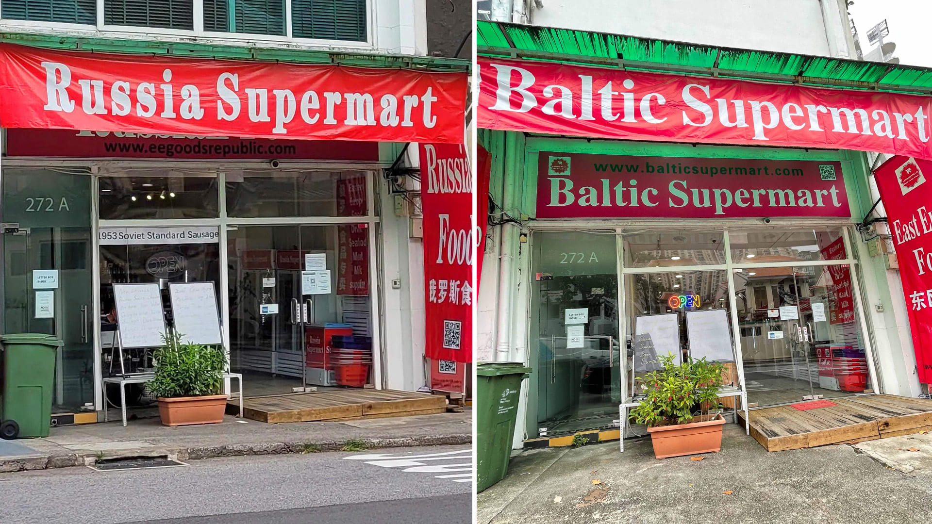 Russia Supermart On River Valley Rd Rebrands As Baltic Supermart, Indignant Netizens Protest Russia Supermart On River Valley Rd Rebrands As Baltic Supermart, Indignant Netizens Protest